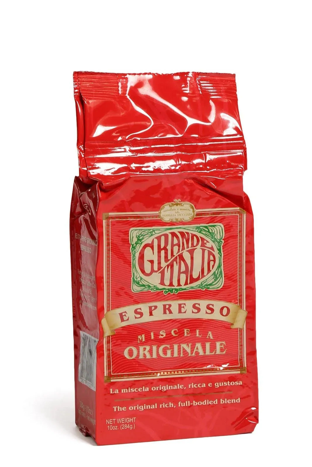 Grande Italia Espresso Ground (Ex Fine Ground, 10 oz)