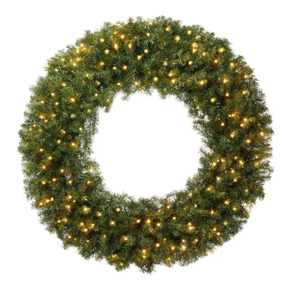 Casafield Pre-Lit Artificial Christmas Wreath