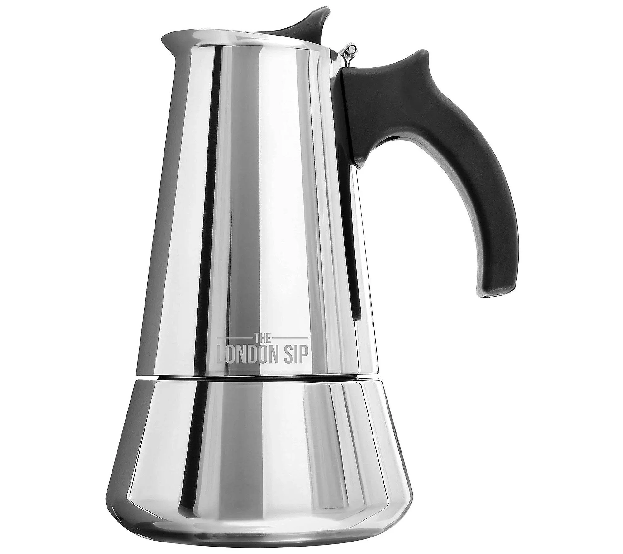 London Sip 6 Cup Stainless Steel Espresso Maker | Copper