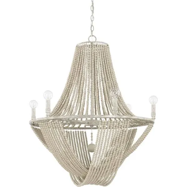 Capital Lighting 429561MS Kayla 6 Light Chandelier Mystic Sand