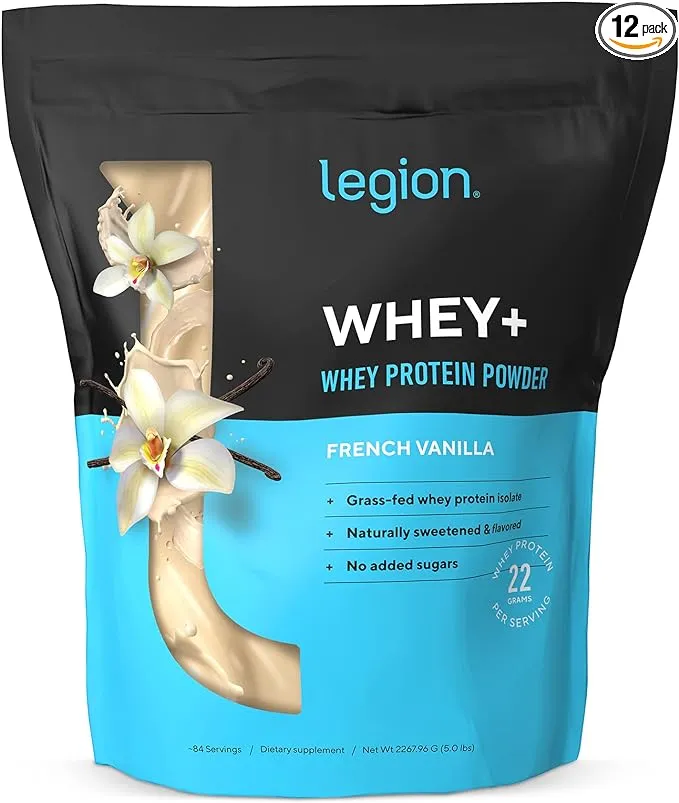 Legion Athletics, Whey+, Proteína Whey em Pó, Cookies e Creme, 879 g (1,94 lb)