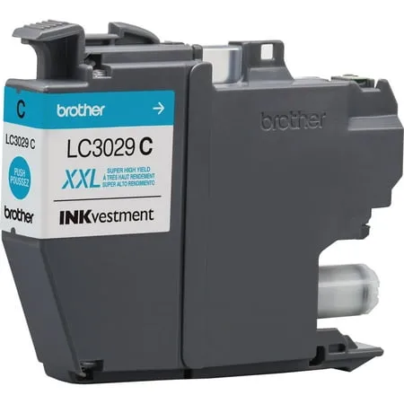 Brother LC3029C Super High Yield INKvestment Cyan Ink Cartridge