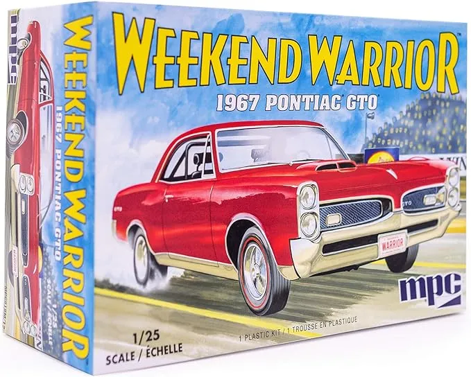 Skill 3 Model Kit 1967 Pontiac GTO Weekend Warrior 3 in 1 Kit 1/25 Scale Model by MPC