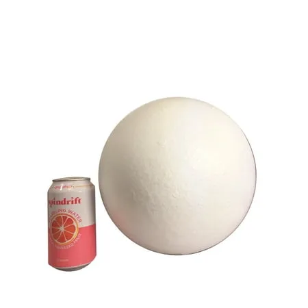 Smooth Polystyrene Foam Ball for Crafts and School Projects (10 Inches - 1 Ball)