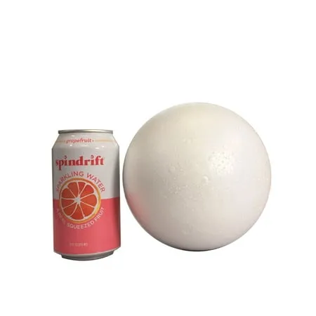 Smooth Polystyrene Foam Ball for Crafts and School Projects (10 Inches - 1 Ball)