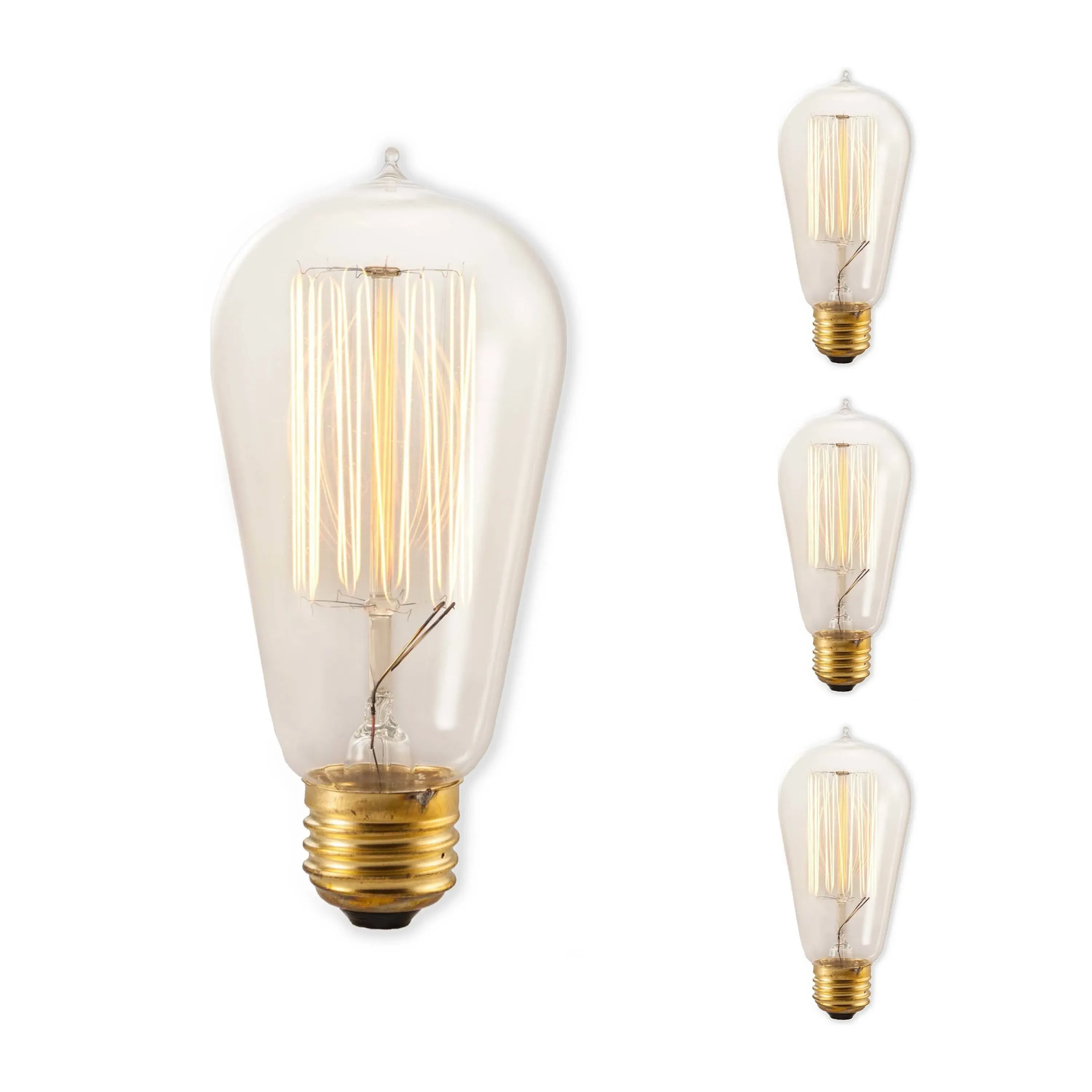 Bulbrite 25 Watt Dimmable Antique Nostalgic Loop Filament A19 Medium (E26 ...