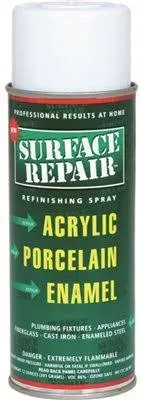 SURFACE REPAIR REFINISHING SPRAY- PLUMBING FIXTURES 12 OZ. WHITE