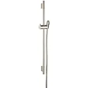 hansgrohe Wallbar S, 24" Minimalist 4-inch Modern Spray Easy Height Adjust Wallbar in Brushed Nickel, 28632820