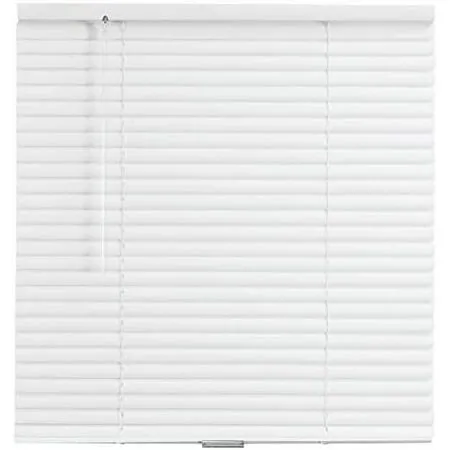 Actual Size: 45.5 x 48 Box May Printed 46 x 48 White 1 Mini Vinyl Cordless Window Blind (W x L)