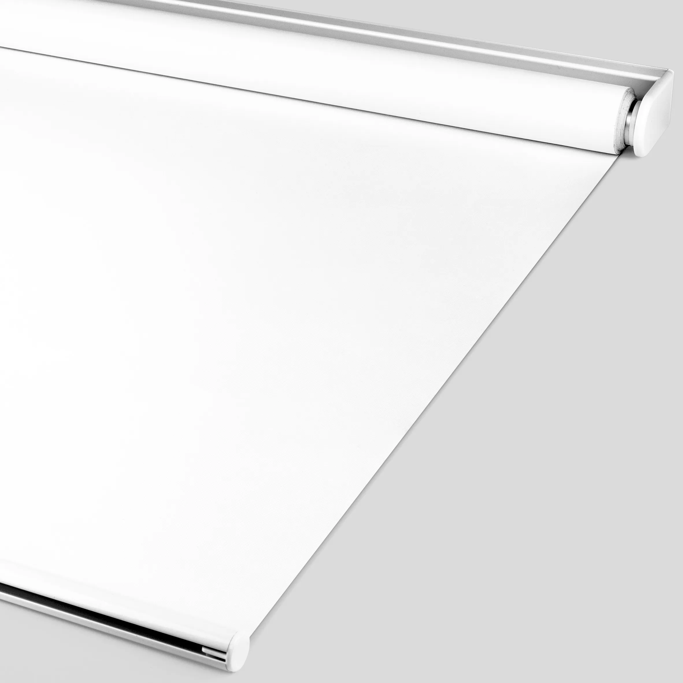 Biltek 100% Blackout Roller Shade Window Blind with Thermal Insulated UV Protection Fabric. Total Blackout Roller Blind for Office and Home. Easy to Install. White 22 W x 72 H