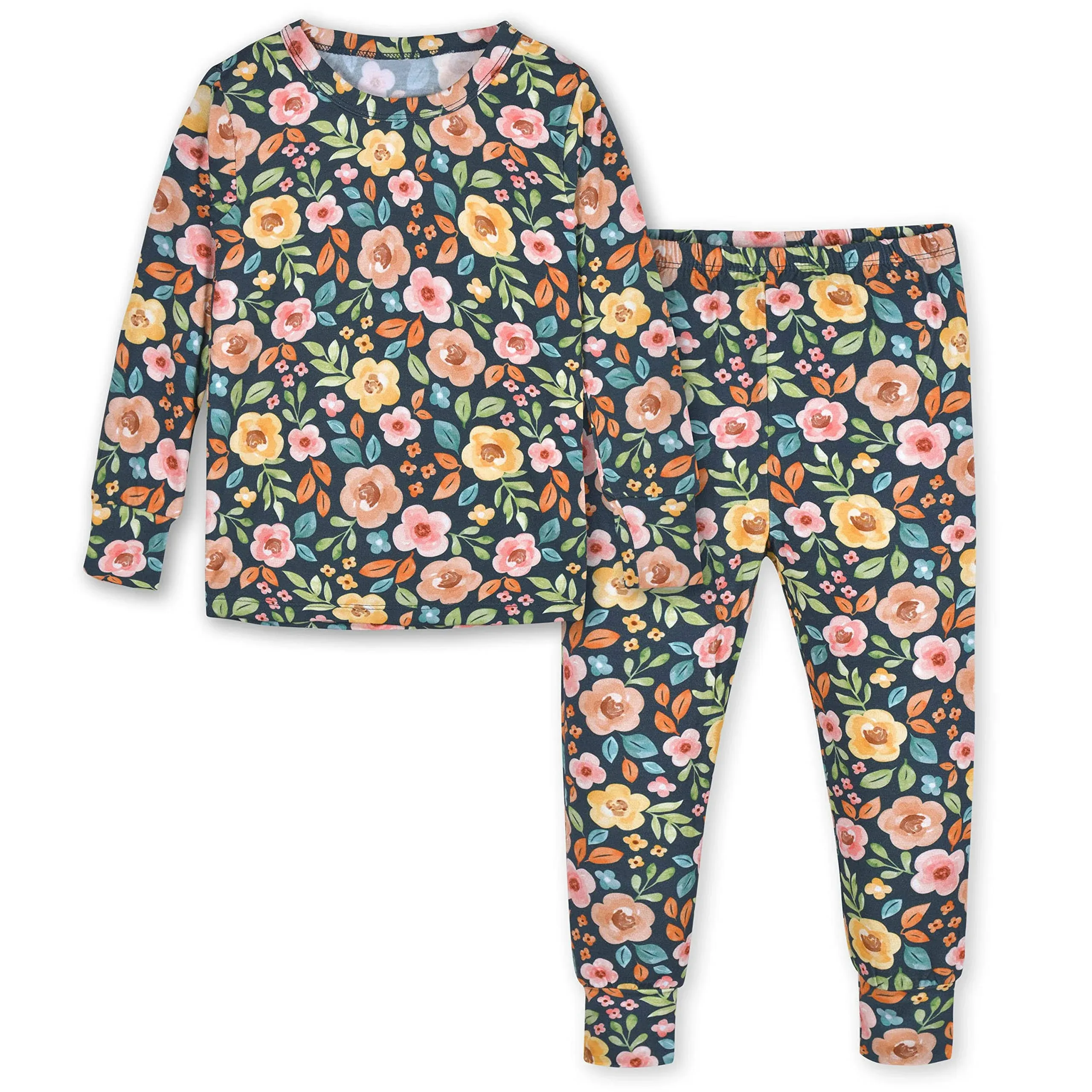 Gerber Kids 2-Piece Infant & Toddler Spotted Leopard Buttery Soft Viscose Made from Eucalyptus Snug Fit Pajamas - 12mo