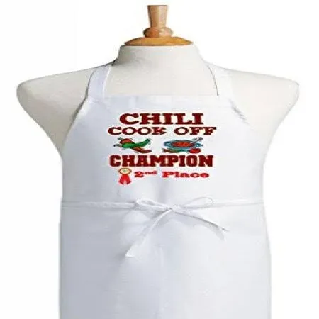 Chili Cook Off Apron Second Place Champion Kitchen Cooking Aprons by CoolAprons