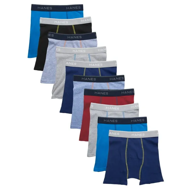 Hanes Boys' and Toddler Underwear, Comfort Flex Waistband Boxer Briefs, Multiple Packs Available