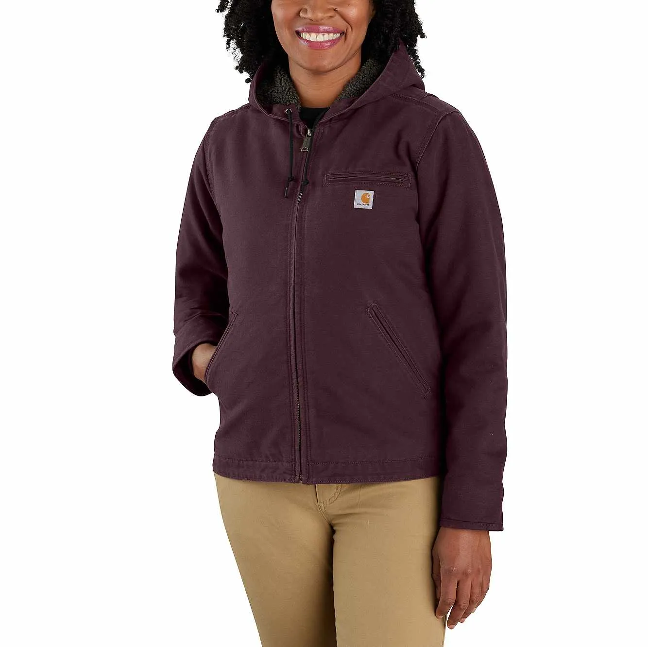 Carhartt Women's Washed Duck Sherpa Lined Jacket