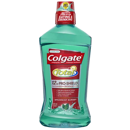 Colgate Total Mouthwash, Peppermint - 33.8 fl oz