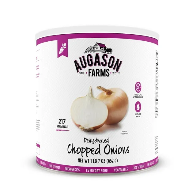 Augason Farms Dehydrated Chopped Onions No. 10 Can