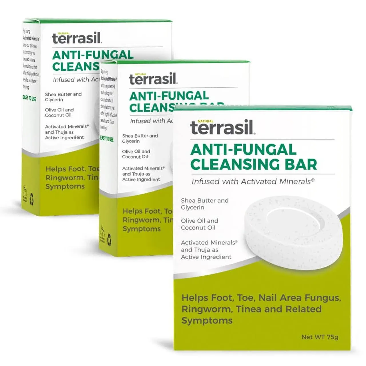 Antifungal Soap by Terrasil | Anti-Fungal Skin Soap Bar for Jock Itch, Athletes