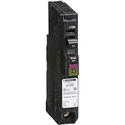 Square-D QO115PDFC Single Pole Circuit Breaker, QO, 15A