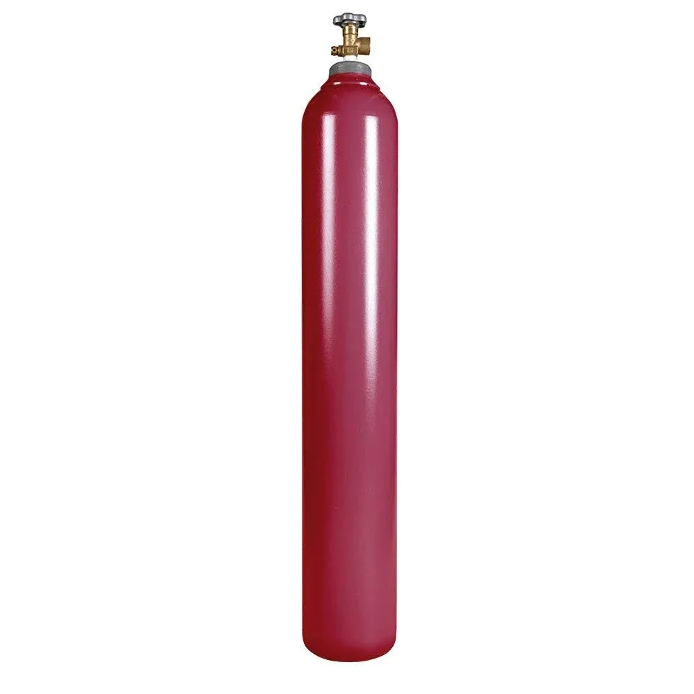 New 125 cu ft Steel Inert Gas Cylinder with CGA580 Valve - Helium, Nitrogen, Argon, CO2/Nitrogen Mix