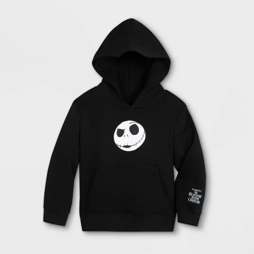 Disney Nightmare Before Christmas Jack Skellington Oogie Boogie Fleece Pullover Hoodie