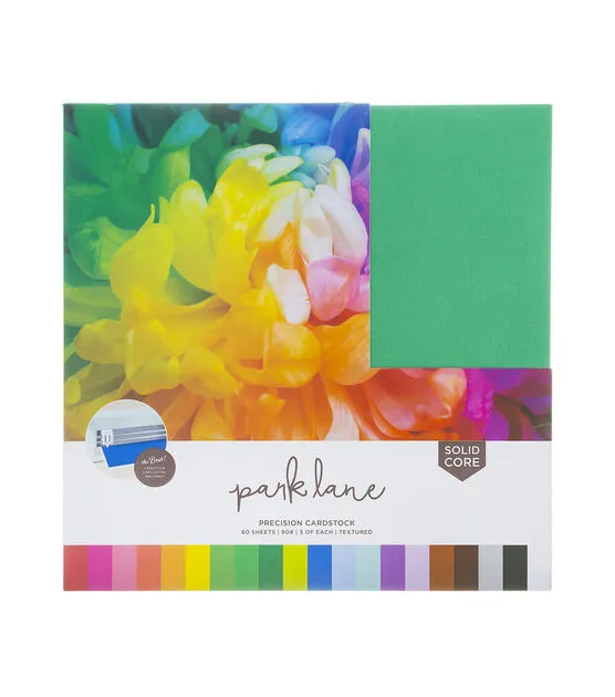 Cardstock 12x12 Variety Pack, 60 Sheets | 80lb Premium Textured Scrapbook Paper, Solid Core | Acid Free Double Sided Card Stock for Paper Crafts, Embo