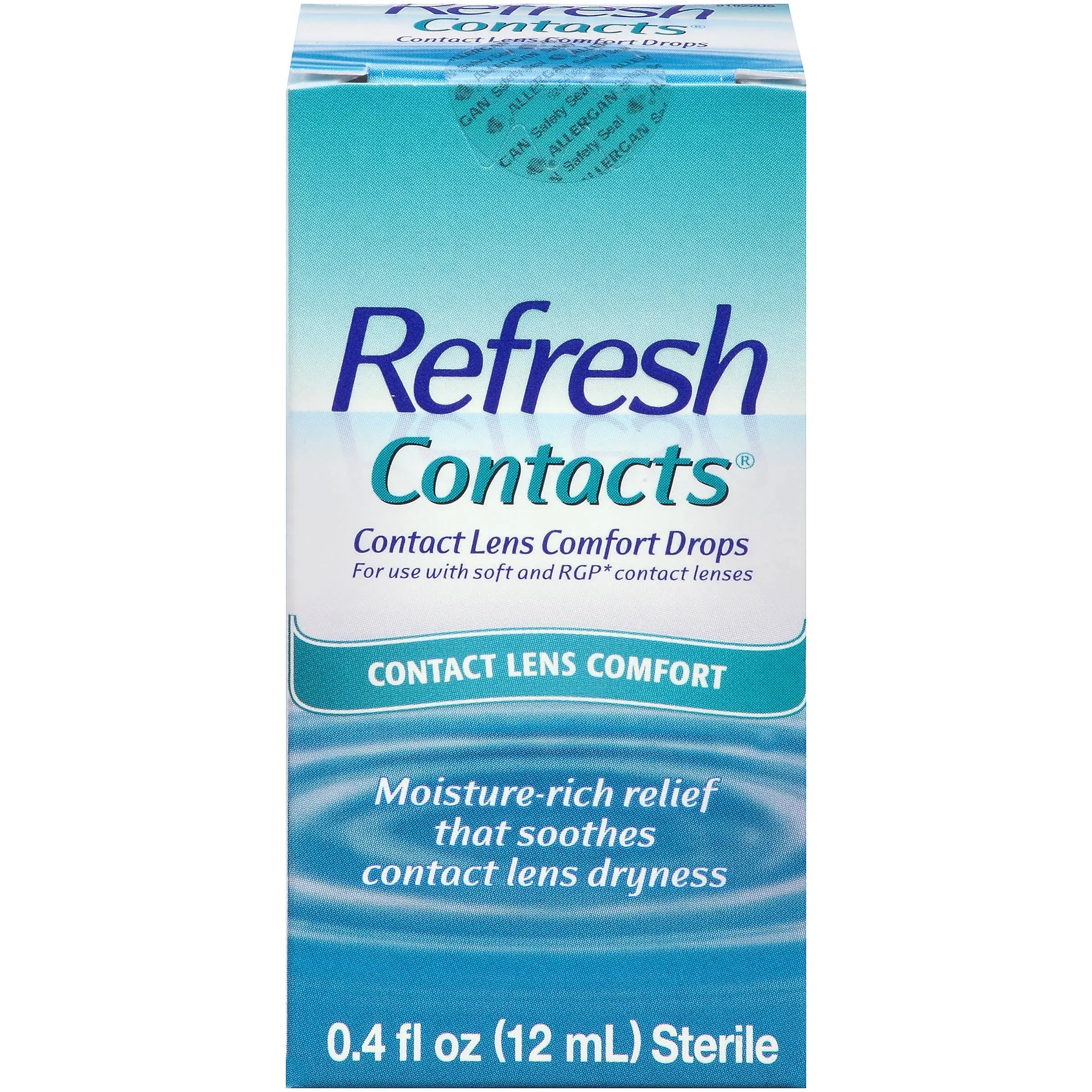 Refresh Contacts Contact Lens Comfort Drops 0.4 fl oz (12ml) Sterile