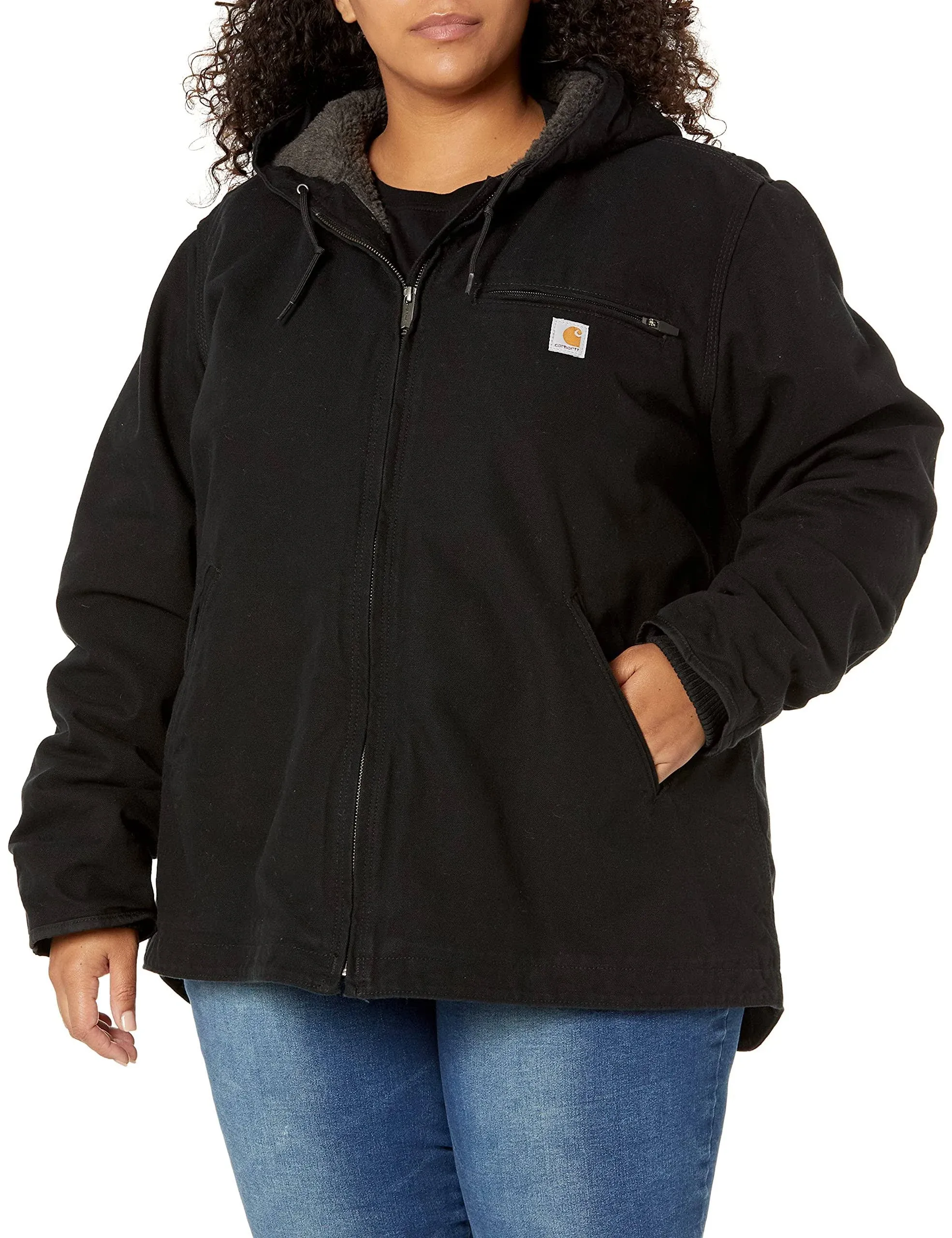 Carhartt Women's Washed Duck Sherpa Lined Jacket