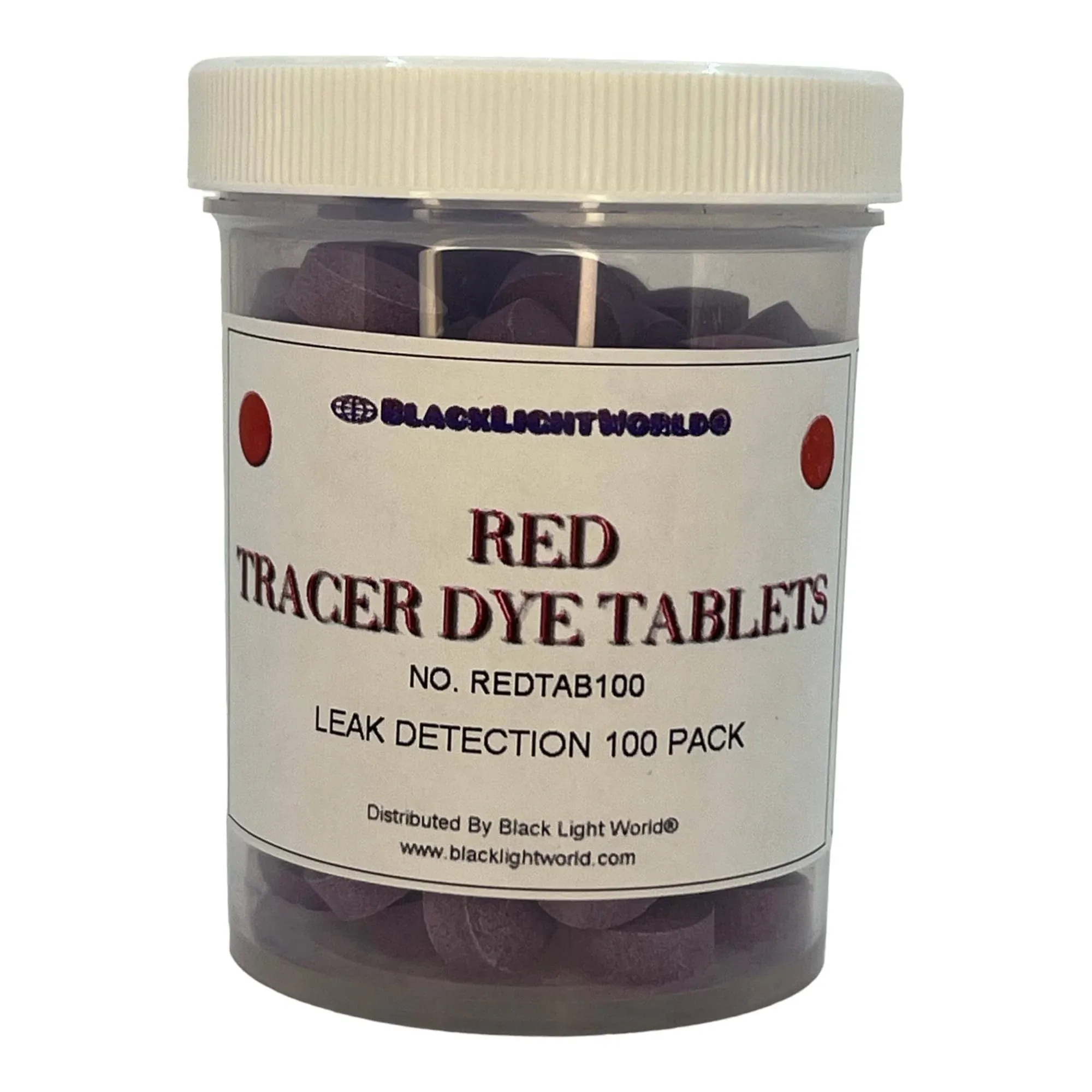 Tracer Dye Red Tablets 100 Pack