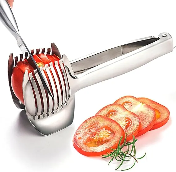 Tomato Slicer Onion Slicer Lemon Slicer Multipurpose Round Fruit Slicer Stainles