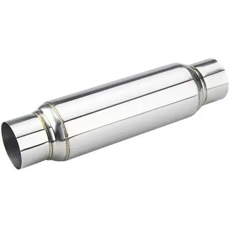 LCGP 3" Universal Resonator, Straight Through Performance Muffler, 16" Overall Length