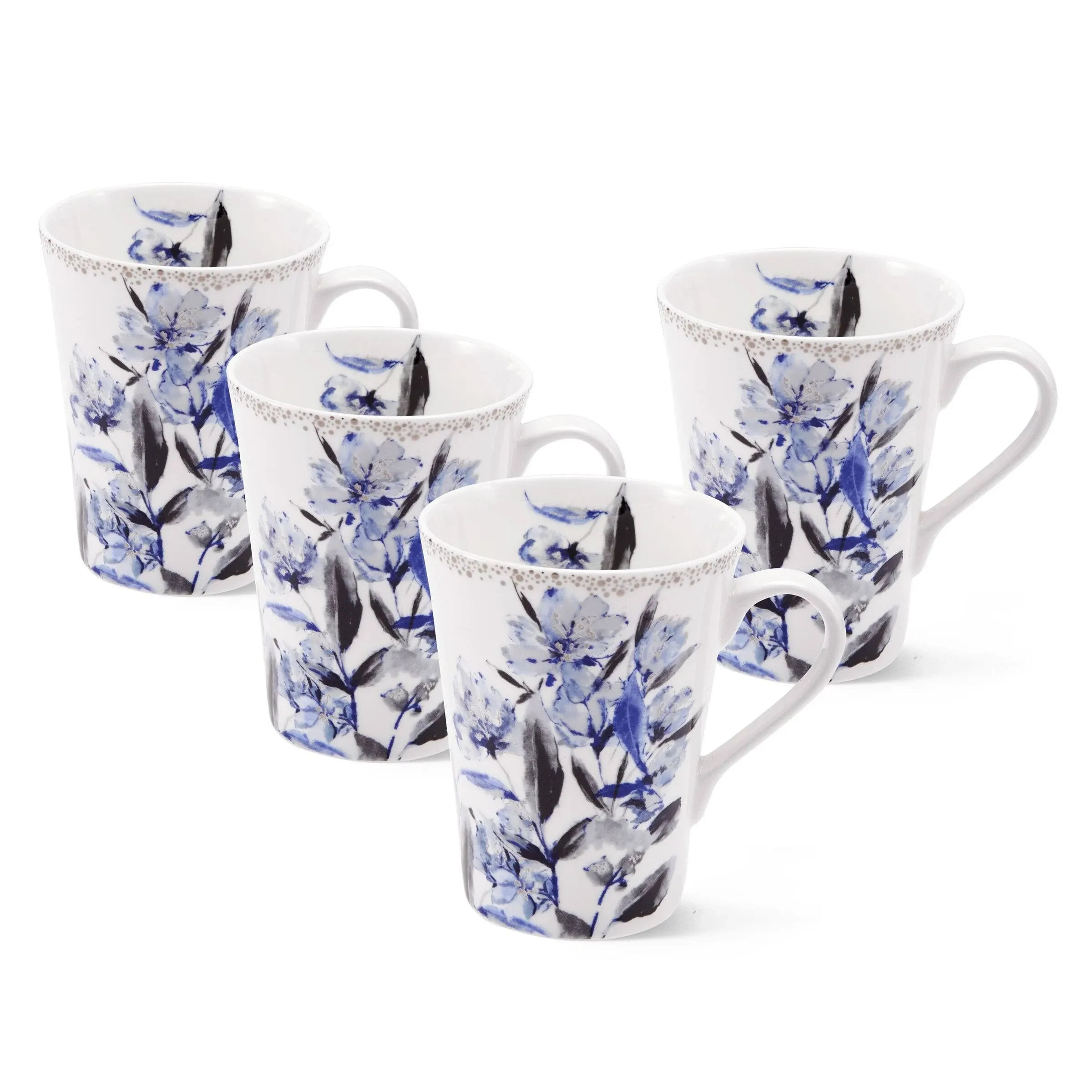 Mikasa Kaia Platinum Mugs Set of 4