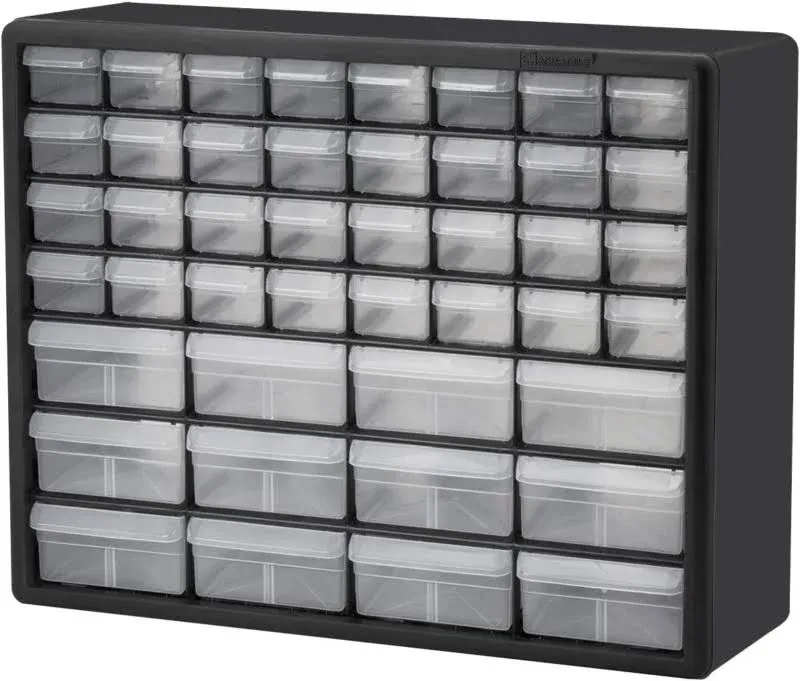 10144, 44 Drawer Plastic Parts Storage Hardware and Craft Cabinet, 20-Inch W X 6