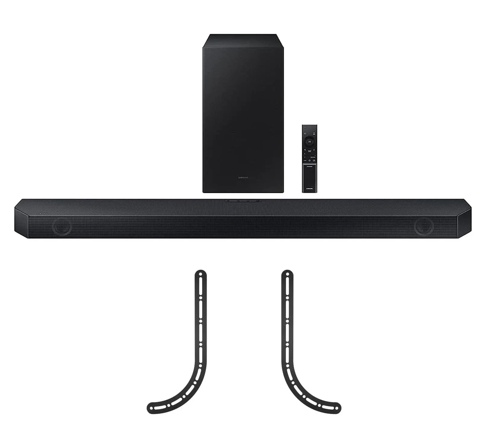 Samsung HW-Q600C 3.1.2ch Soundbar and Subwoofer with Dolby Atmos with A TV SOUNDBAR-MOUNT for Compatible Soundbars Under 15lb (2023)