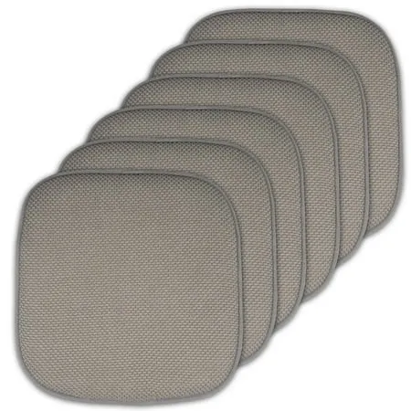 Memory Foam Honeycomb Non-Slip Back Chair/Seat 16 x 16 Cushion Pad 6 Pack