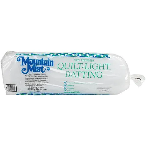 Mountain Mist Quilt-Light Polyester Batting, Crib/Craft 45-inch-by-60-inch