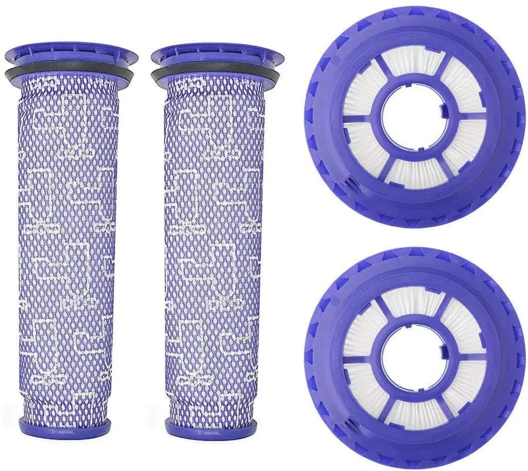 Replacement Filters for Dyson DC65 DC66 DC41 UP13 UP20 Animal, Multi Floor and Ball Vacuums, Compare to Part 920769-01 and 920640-01 (2+2 Pack)