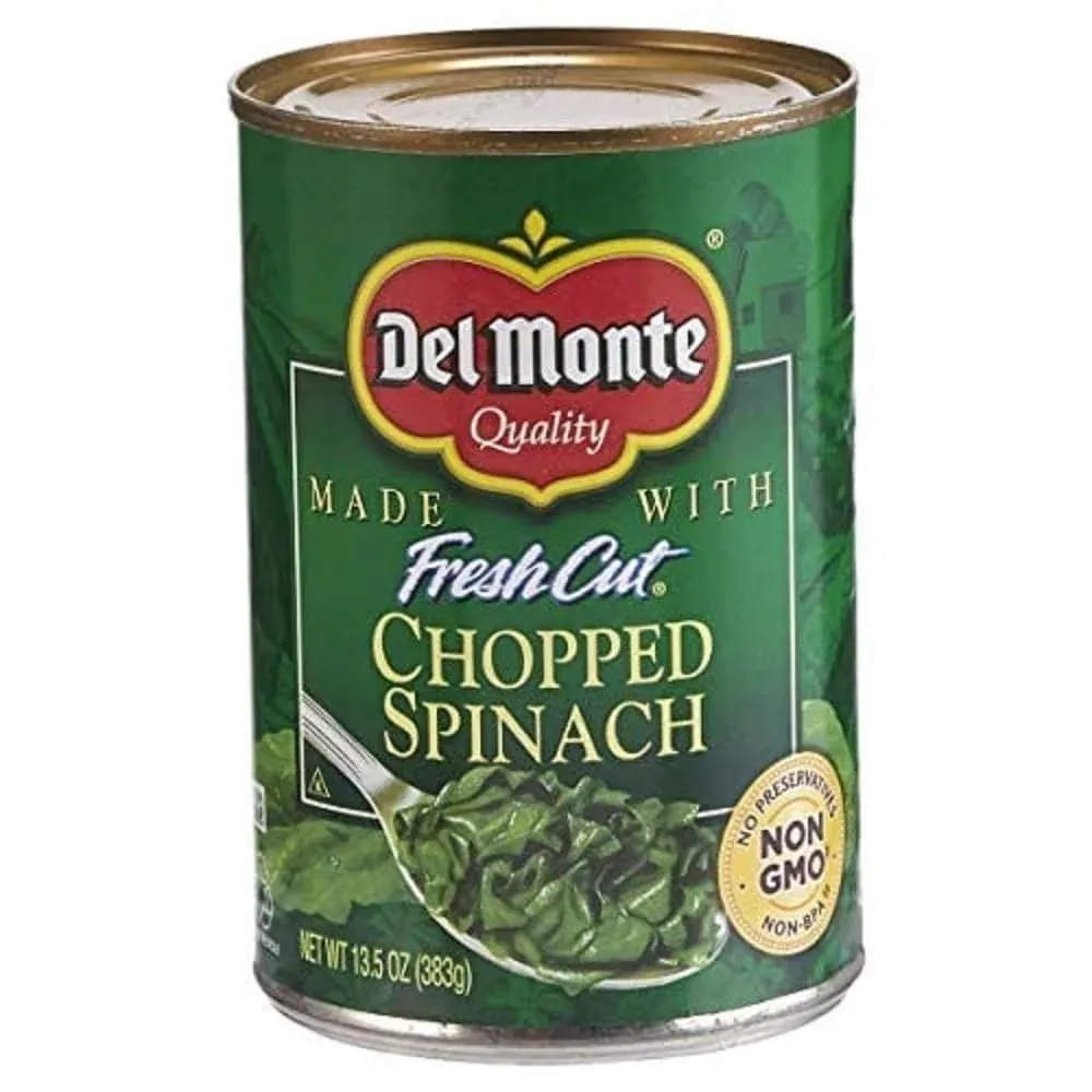 Del Monte Fresh Cut Leaf Spinach 13.5 oz. Pull-Top Can