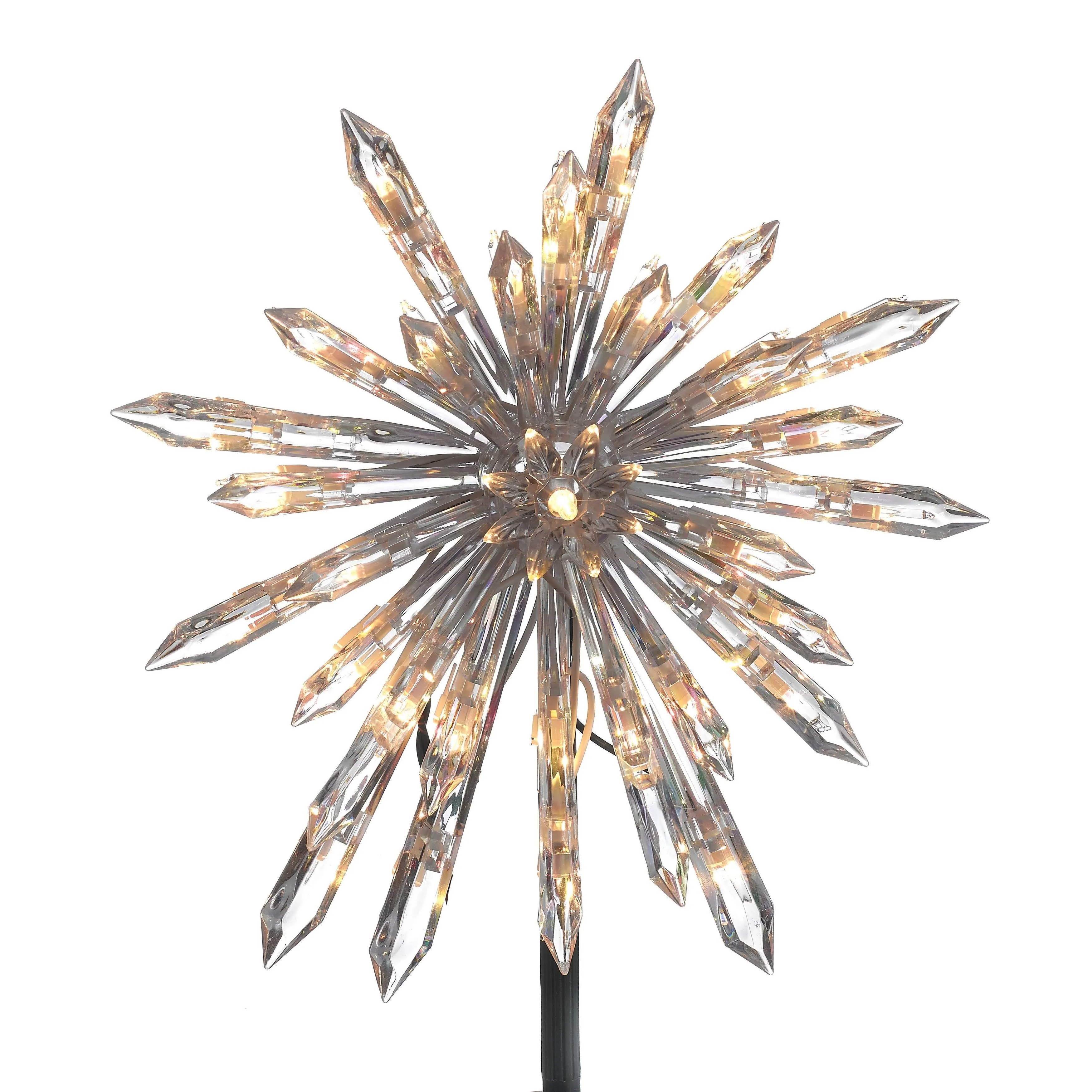 Kurt Adler 30-Light Crystal Snowflake Treetop