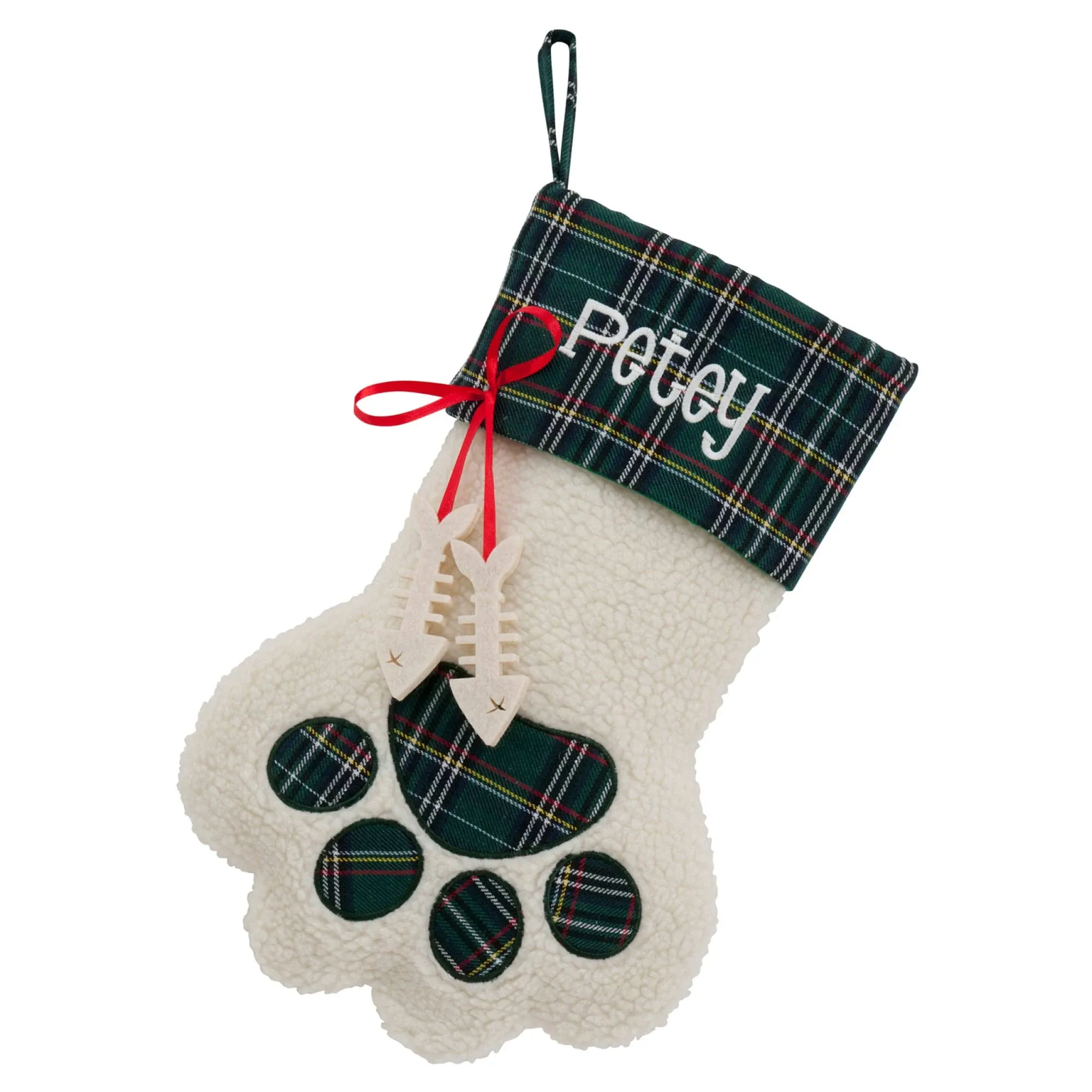 Personalized Planet Personalized Dog Paw, Cat Paw and Snowflake Christmas Stockings