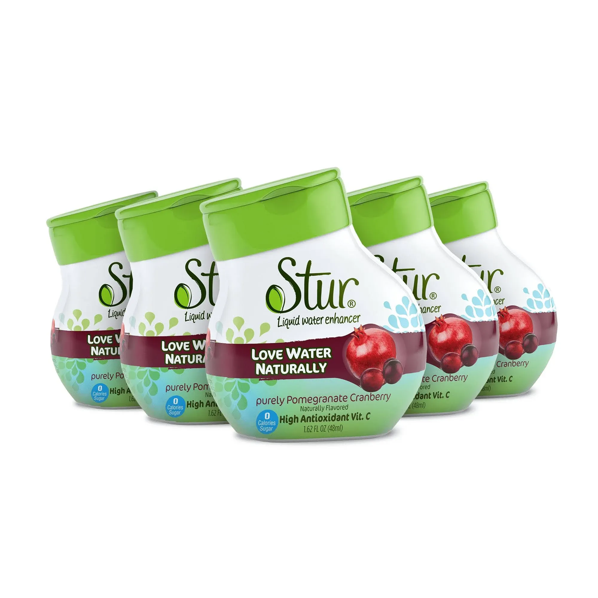  -Pomegranate Cranberry, Natural Water Enhancer, (5 Botellas, Rinde 100 Flavo