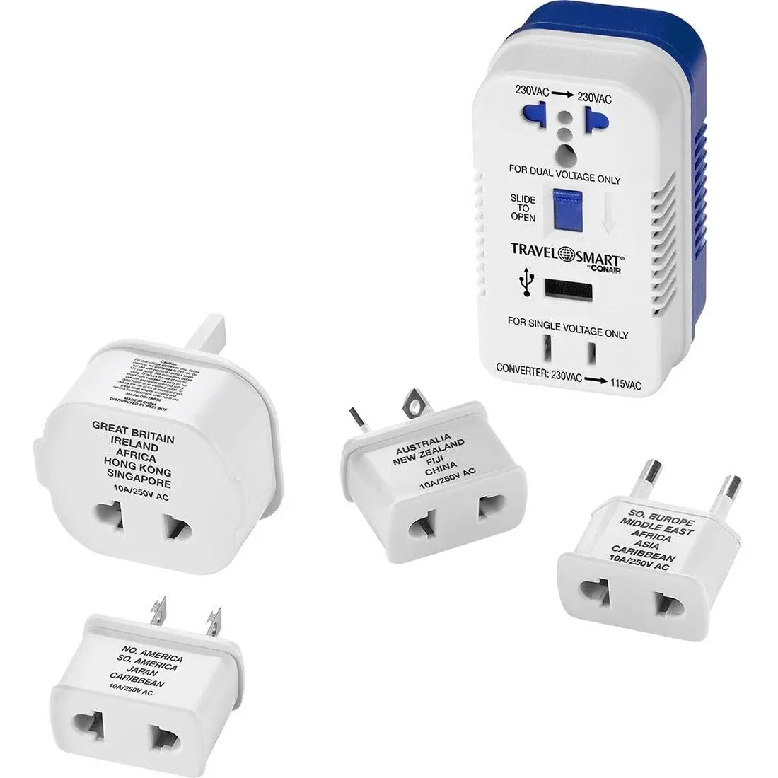 Travel Smart TS703CRN 2-Outlet 1,875-Watt Converter