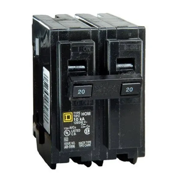 Homeline 40 Amp 2-Pole Circuit Breaker (3-Pack)