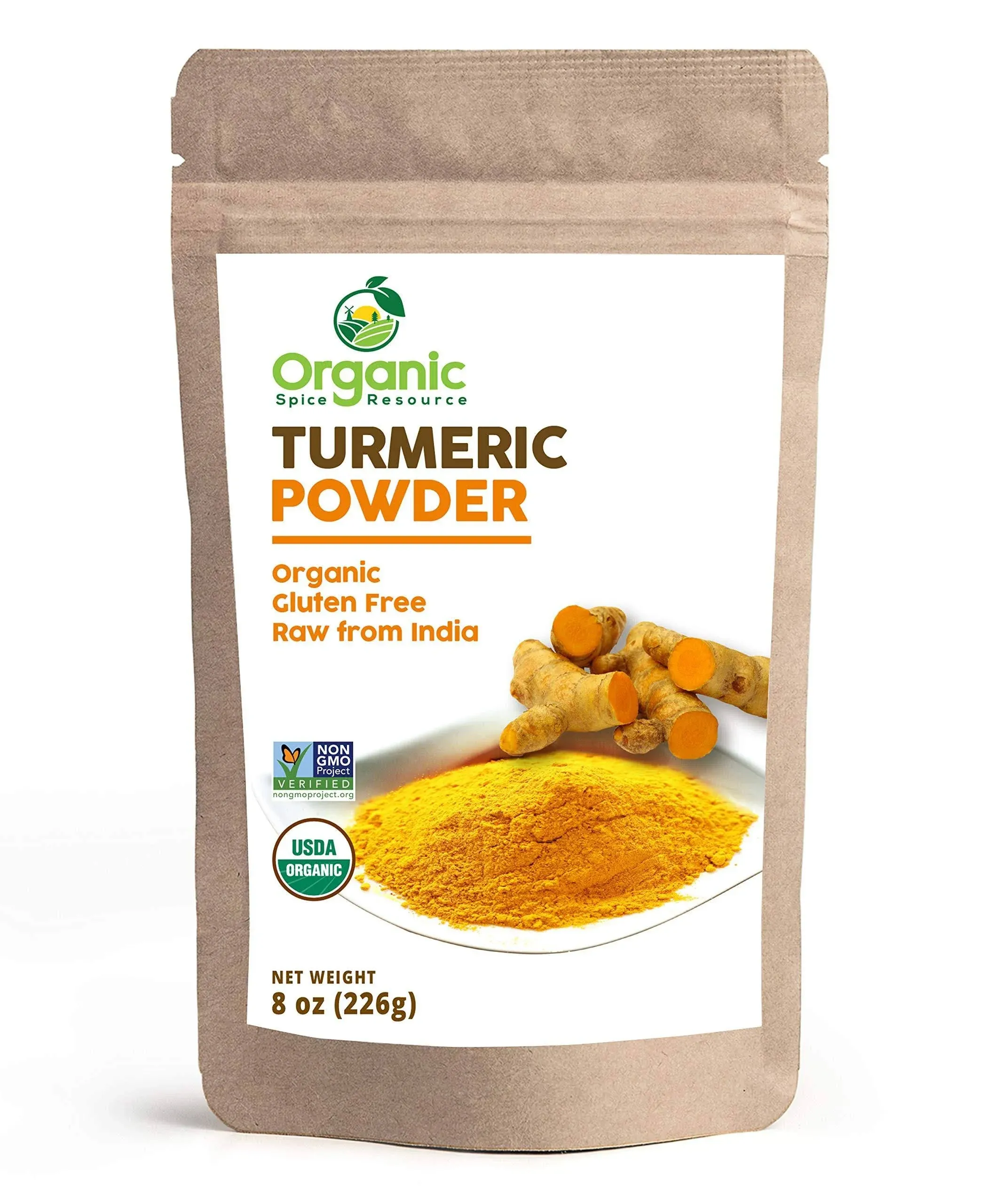 Organic Turmeric Root Powder | 8oz or 16 oz 1 lbs | Lab Tested