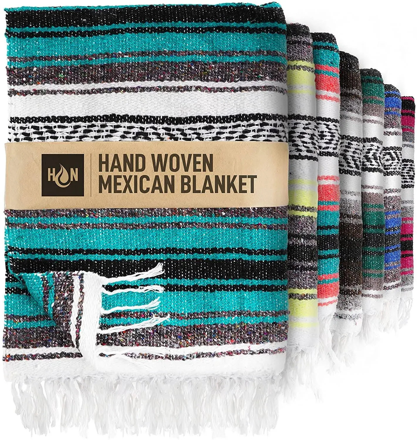 Hydration Nation Handcrafted Mexican Blankets, Artisanal Handwoven Serape Blanket ...