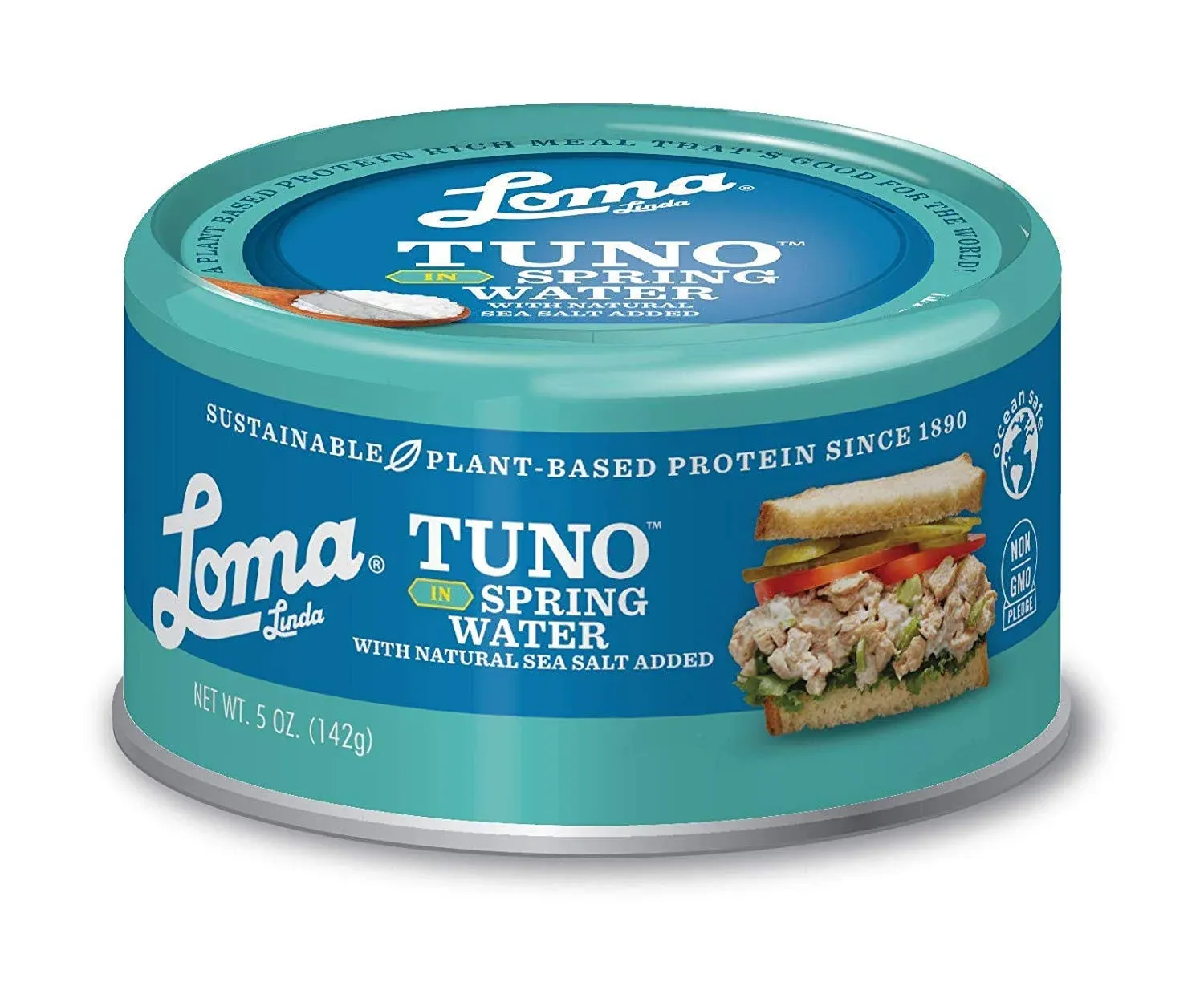 Loma Linda Tuno - Plant-Based (Spring Water, (5 oz) 12 Pack)