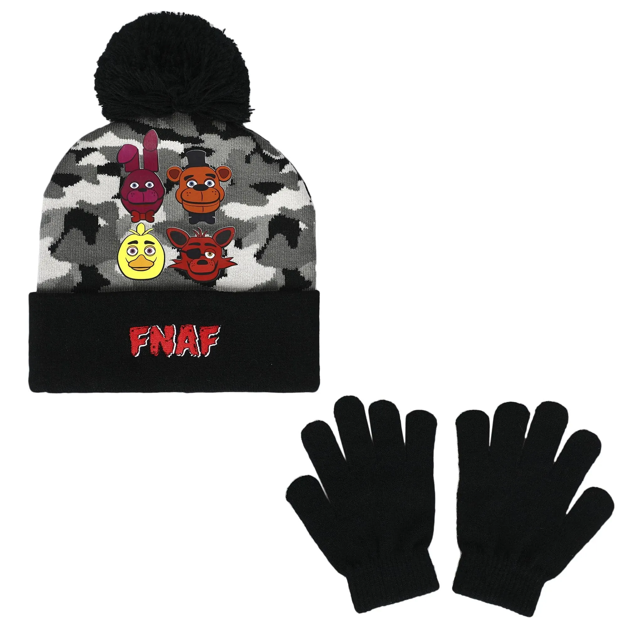 Five Nights At Freddy`S Youth Beanie And Glove Set ACC NEW