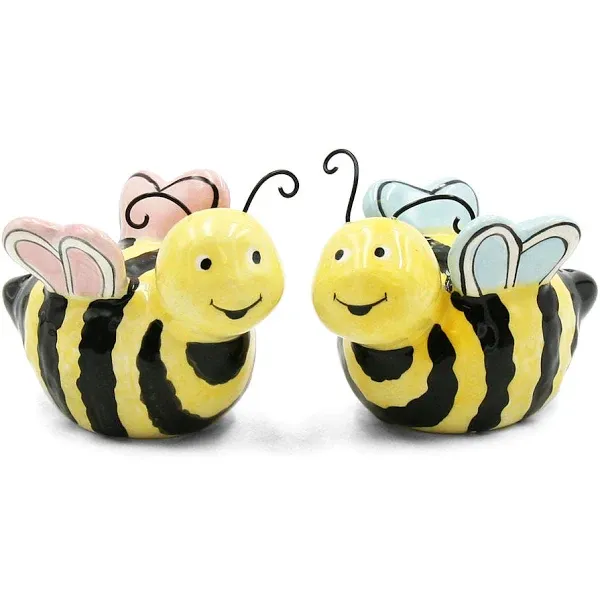 Ceramic Honey Bee Salt And Pepper Shakers, Home Décor, Gift for Her,