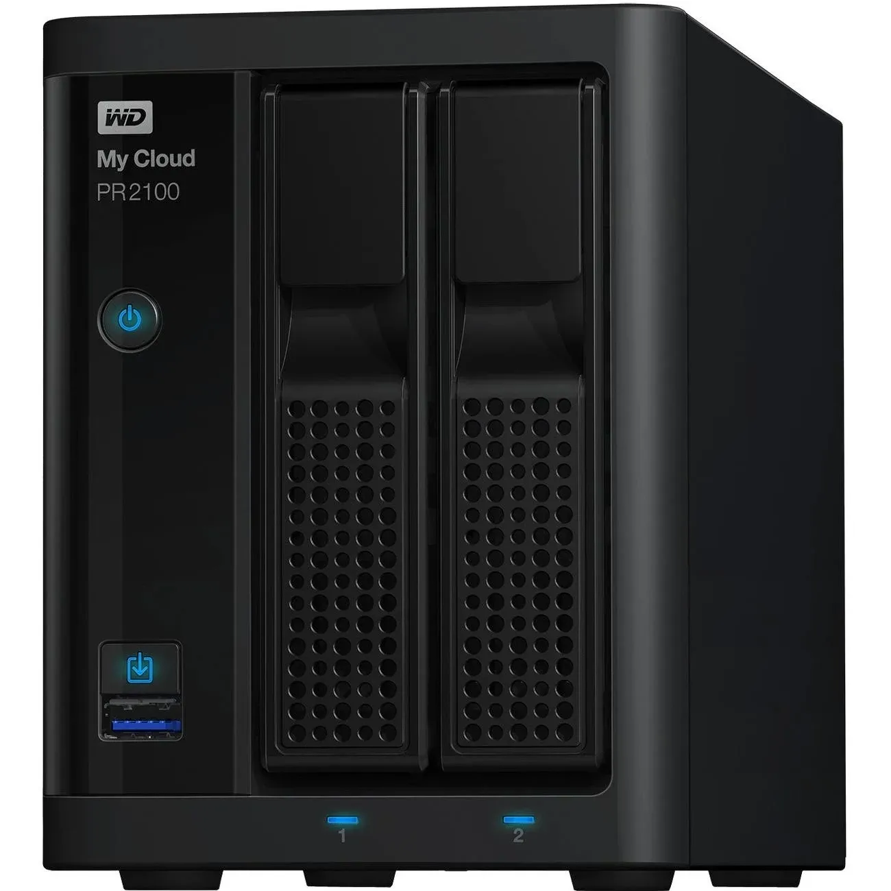 WD 8TB My Cloud Pro Series PR2100 Network Attached Storage - NAS - WDBBCL0080JBK-NESN