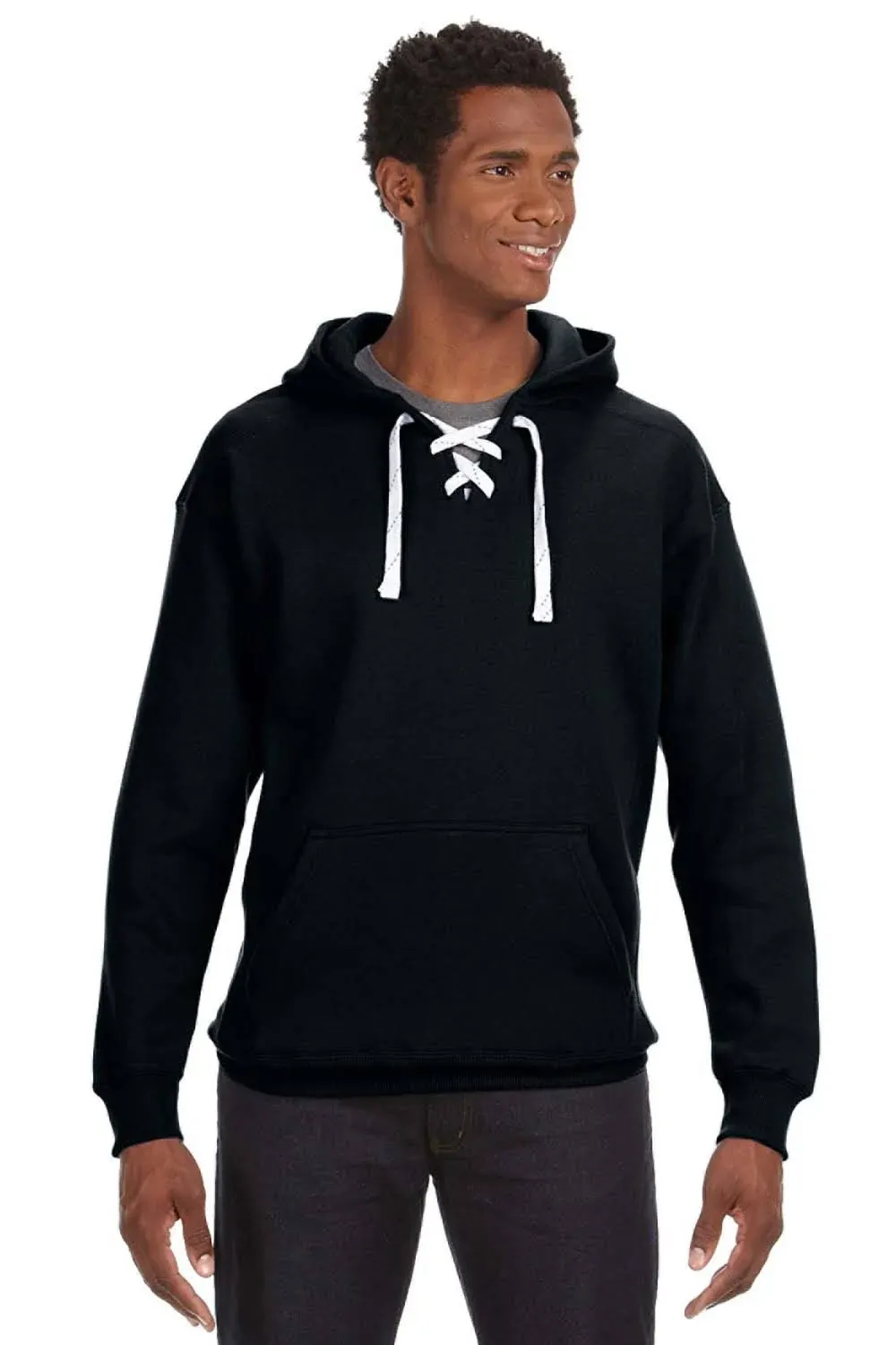 NCAA Mens Sports lace up hoodie sweatshirt