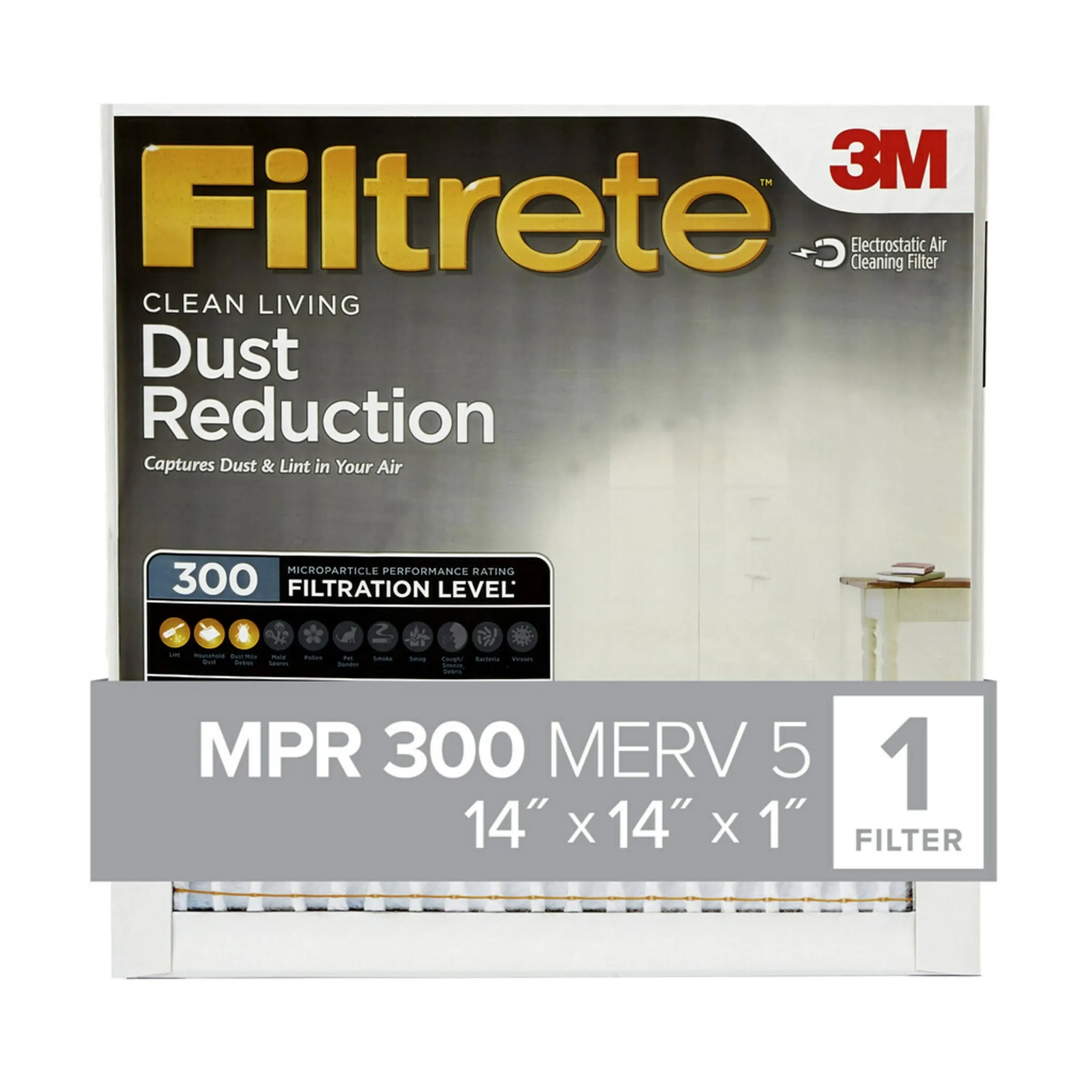 Filtrete Air Filter MPR 300 Merv 5 Dust Reduction